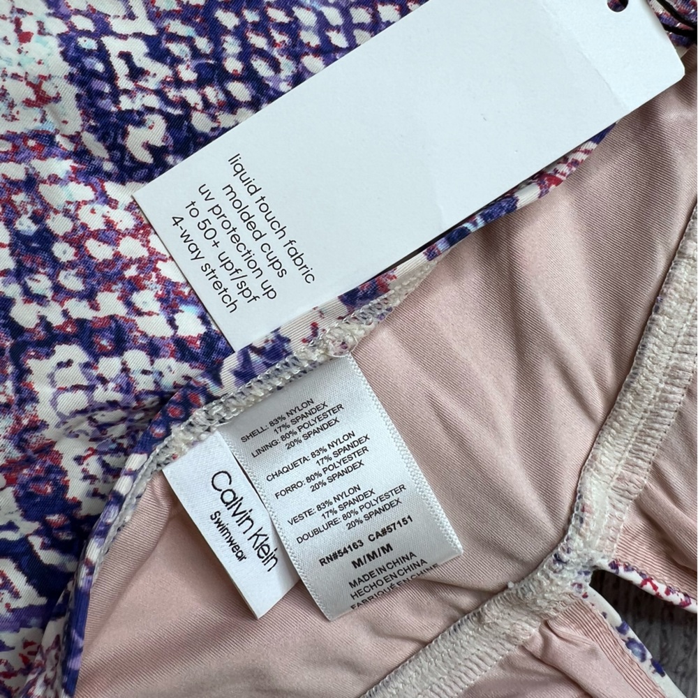 Calvin Klein Snake Print Halter Tankini - Picture 5 of 6